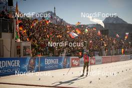 19.02.2017, Hochfilzen, Austria (AUT): Simon Schempp (GER) - IBU world championships biathlon, mass men, Hochfilzen (AUT). www.nordicfocus.com. © NordicFocus. Every downloaded picture is fee-liable.