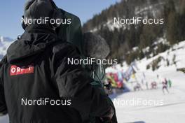 19.02.2017, Hochfilzen, Austria (AUT): Event Feature: ORF Cameraman- IBU world championships biathlon, mass men, Hochfilzen (AUT). www.nordicfocus.com. © NordicFocus. Every downloaded picture is fee-liable.