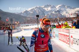 19.02.2017, Hochfilzen, Austria (AUT): Gabriela Koukalova (CZE) - IBU world championships biathlon, mass women, Hochfilzen (AUT). www.nordicfocus.com. © NordicFocus. Every downloaded picture is fee-liable.