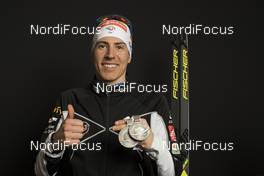 18.02.2017, Hochfilzen, Austria (AUT): Quentin Fillon Maillet (FRA) - IBU world championships biathlon, medals, Hochfilzen (AUT). www.nordicfocus.com. © NordicFocus. Every downloaded picture is fee-liable.