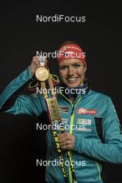 10.02.2017, Hochfilzen, Austria (AUT): Gabriela Koukalova (CZE) - IBU world championships biathlon, medals, Hochfilzen (AUT). www.nordicfocus.com. © NordicFocus. Every downloaded picture is fee-liable.