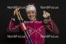 10.02.2017, Hochfilzen, Austria (AUT): Anais Chevalier (FRA) - IBU world championships biathlon, medals, Hochfilzen (AUT). www.nordicfocus.com. © NordicFocus. Every downloaded picture is fee-liable.