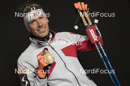 18.02.2017, Hochfilzen, Austria (AUT): Julian Eberhard (AUT) - IBU world championships biathlon, medals, Hochfilzen (AUT). www.nordicfocus.com. © NordicFocus. Every downloaded picture is fee-liable.