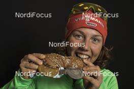 10.02.2017, Hochfilzen, Austria (AUT): Laura Dahlmeier (GER) - IBU world championships biathlon, medals, Hochfilzen (AUT). www.nordicfocus.com. © NordicFocus. Every downloaded picture is fee-liable.