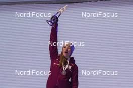 12.02.2017, Hochfilzen, Austria (AUT): Darya Domracheva (BLR) - IBU world championships biathlon, medals, Hochfilzen (AUT). www.nordicfocus.com. © NordicFocus. Every downloaded picture is fee-liable.