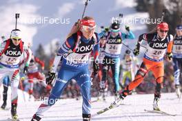 09.02.2017, Hochfilzen, Austria (AUT): Eva Puskarcikova (CZE) - IBU world championships biathlon, relay mixed, Hochfilzen (AUT). www.nordicfocus.com. © NordicFocus. Every downloaded picture is fee-liable.