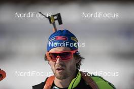 09.02.2017, Hochfilzen, Austria (AUT): Fredrik Lindstroem (SWE) - IBU world championships biathlon, relay mixed, Hochfilzen (AUT). www.nordicfocus.com. © NordicFocus. Every downloaded picture is fee-liable.