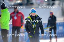 09.02.2017, Hochfilzen, Austria (AUT): Tanja Winterhalder (GER) head of marketing Fischer - IBU world championships biathlon, relay mixed, Hochfilzen (AUT). www.nordicfocus.com. © NordicFocus. Every downloaded picture is fee-liable.