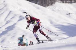 09.02.2017, Hochfilzen, Austria (AUT): Julia Ransom (CAN) - IBU world championships biathlon, relay mixed, Hochfilzen (AUT). www.nordicfocus.com. © NordicFocus. Every downloaded picture is fee-liable.