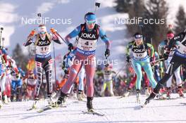 09.02.2017, Hochfilzen, Austria (AUT): Olga Podchufarova (RUS) - IBU world championships biathlon, relay mixed, Hochfilzen (AUT). www.nordicfocus.com. © NordicFocus. Every downloaded picture is fee-liable.