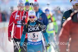 09.02.2017, Hochfilzen, Austria (AUT): Anais Chevalier (FRA) - IBU world championships biathlon, relay mixed, Hochfilzen (AUT). www.nordicfocus.com. © NordicFocus. Every downloaded picture is fee-liable.