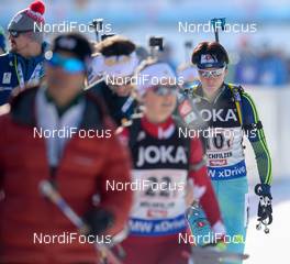 09.02.2017, Hochfilzen, Austria (AUT): Olena Pidhrushna (UKR) - IBU world championships biathlon, relay mixed, Hochfilzen (AUT). www.nordicfocus.com. © NordicFocus. Every downloaded picture is fee-liable.