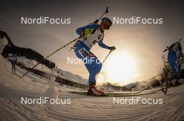 12.02.2017, Hochfilzen, Austria (AUT): Thomas Bormolini (ITA) - IBU world championships biathlon, pursuit men, Hochfilzen (AUT). www.nordicfocus.com. © NordicFocus. Every downloaded picture is fee-liable.