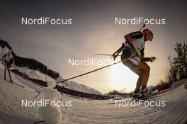 12.02.2017, Hochfilzen, Austria (AUT): Benedikt Doll (GER) - IBU world championships biathlon, pursuit men, Hochfilzen (AUT). www.nordicfocus.com. © NordicFocus. Every downloaded picture is fee-liable.