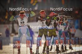 12.02.2017, Hochfilzen, Austria (AUT): Benedikt Doll (GER) - IBU world championships biathlon, pursuit men, Hochfilzen (AUT). www.nordicfocus.com. © NordicFocus. Every downloaded picture is fee-liable.