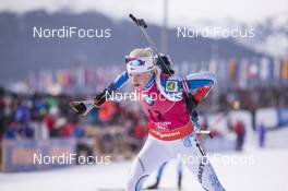 12.02.2017, Hochfilzen, Austria (AUT): Kaisa Makarainen (FIN) - IBU world championships biathlon, pursuit women, Hochfilzen (AUT). www.nordicfocus.com. © NordicFocus. Every downloaded picture is fee-liable.