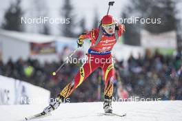 12.02.2017, Hochfilzen, Austria (AUT): Jialin Tang (CHN) - IBU world championships biathlon, pursuit women, Hochfilzen (AUT). www.nordicfocus.com. © NordicFocus. Every downloaded picture is fee-liable.