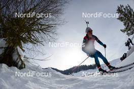 12.02.2017, Hochfilzen, Austria (AUT): Marie Dorin Habert (FRA) - IBU world championships biathlon, pursuit women, Hochfilzen (AUT). www.nordicfocus.com. © NordicFocus. Every downloaded picture is fee-liable.