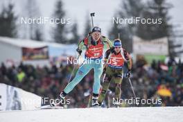 12.02.2017, Hochfilzen, Austria (AUT): Anastasiya Merkushyna (UKR) - IBU world championships biathlon, pursuit women, Hochfilzen (AUT). www.nordicfocus.com. © NordicFocus. Every downloaded picture is fee-liable.