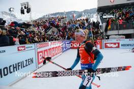 12.02.2017, Hochfilzen, Austria (AUT): Marie Dorin Habert (FRA) - IBU world championships biathlon, pursuit women, Hochfilzen (AUT). www.nordicfocus.com. © NordicFocus. Every downloaded picture is fee-liable.