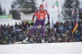 12.02.2017, Hochfilzen, Austria (AUT): Susan Dunklee (USA) - IBU world championships biathlon, pursuit women, Hochfilzen (AUT). www.nordicfocus.com. © NordicFocus. Every downloaded picture is fee-liable.
