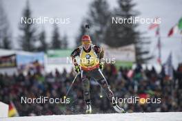 12.02.2017, Hochfilzen, Austria (AUT): Laura Dahlmeier (GER) - IBU world championships biathlon, pursuit women, Hochfilzen (AUT). www.nordicfocus.com. © NordicFocus. Every downloaded picture is fee-liable.