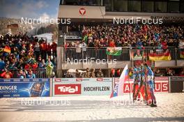 18.02.2017, Hochfilzen, Austria (AUT): Alexey Volkov (RUS), Maxim Tsvetkov (RUS), Anton Babikov (RUS), Anton Shipulin (RUS) - IBU world championships biathlon, relay men, Hochfilzen (AUT). www.nordicfocus.com. © NordicFocus. Every downloaded picture is fee-liable.