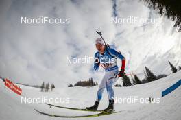 18.02.2017, Hochfilzen, Austria (AUT): Mikko Loukkaanhuhta (FIN) - IBU world championships biathlon, relay men, Hochfilzen (AUT). www.nordicfocus.com. © NordicFocus. Every downloaded picture is fee-liable.