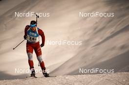 18.02.2017, Hochfilzen, Austria (AUT): Daumants Lusa (LAT) - IBU world championships biathlon, relay men, Hochfilzen (AUT). www.nordicfocus.com. © NordicFocus. Every downloaded picture is fee-liable.