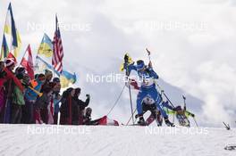 18.02.2017, Hochfilzen, Austria (AUT): Lukas Hofer (ITA) - IBU world championships biathlon, relay men, Hochfilzen (AUT). www.nordicfocus.com. © NordicFocus. Every downloaded picture is fee-liable.
