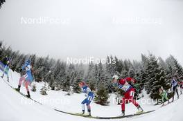 17.02.2017, Hochfilzen, Austria (AUT): Nadezhda Skardino (BLR), Jessica Jislova (CZE) - IBU world championships biathlon, relay women, Hochfilzen (AUT). www.nordicfocus.com. © NordicFocus. Every downloaded picture is fee-liable.