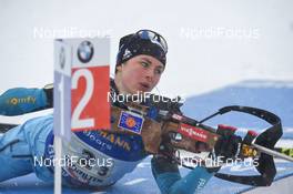 17.02.2017, Hochfilzen, Austria (AUT): Justine Braisaz (FRA) - IBU world championships biathlon, relay women, Hochfilzen (AUT). www.nordicfocus.com. © NordicFocus. Every downloaded picture is fee-liable.