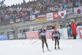 17.02.2017, Hochfilzen, Austria (AUT): Maren Hammerschmidt (GER), Franziska Hildebrand (GER) - IBU world championships biathlon, relay women, Hochfilzen (AUT). www.nordicfocus.com. © NordicFocus. Every downloaded picture is fee-liable.