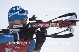 11.02.2017, Hochfilzen, Austria (AUT): Anton Shipulin (RUS), Anton Shipulin (RUS) - IBU world championships biathlon, sprint men, Hochfilzen (AUT). www.nordicfocus.com. © NordicFocus. Every downloaded picture is fee-liable.