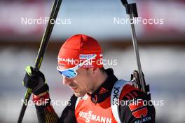 11.02.2017, Hochfilzen, Austria (AUT): Arnd Peiffer (GER) - IBU world championships biathlon, sprint men, Hochfilzen (AUT). www.nordicfocus.com. © NordicFocus. Every downloaded picture is fee-liable.