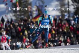 10.02.2017, Hochfilzen, Austria (AUT): Darya Usanova (KAZ) - IBU world championships biathlon, sprint women, Hochfilzen (AUT). www.nordicfocus.com. © NordicFocus. Every downloaded picture is fee-liable.