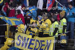 26.11.2017, Oestersund, Sweden, (SWE): Event Feature: Swedish Fans on the grandstand - IBU world cup biathlon, relay mixed, Oestersund (SWE). www.nordicfocus.com. © Manzoni/NordicFocus. Every downloaded picture is fee-liable.