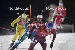 03.12.2017, Oestersund, Sweden, (SWE): Simon Fourcade (FRA) - IBU world cup biathlon, pursuit men, Oestersund (SWE). www.nordicfocus.com. © Manzoni/NordicFocus. Every downloaded picture is fee-liable.