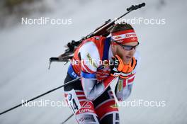 03.12.2017, Oestersund, Sweden, (SWE): Simon Eder (AUT) - IBU world cup biathlon, pursuit men, Oestersund (SWE). www.nordicfocus.com. © Tumashov/NordicFocus. Every downloaded picture is fee-liable.