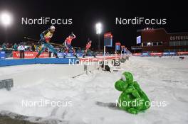 03.12.2017, Oestersund, Sweden, (SWE): Mascot - IBU world cup biathlon, pursuit men, Oestersund (SWE). www.nordicfocus.com. © Tumashov/NordicFocus. Every downloaded picture is fee-liable.