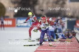03.12.2017, Oestersund, Sweden, (SWE): Ekaterina Avvakumova (KOR) - IBU world cup biathlon, pursuit women, Oestersund (SWE). www.nordicfocus.com. © Manzoni/NordicFocus. Every downloaded picture is fee-liable.