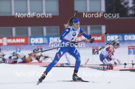 03.12.2017, Oestersund, Sweden, (SWE): Lisa Vittozzi (ITA) - IBU world cup biathlon, pursuit women, Oestersund (SWE). www.nordicfocus.com. © Manzoni/NordicFocus. Every downloaded picture is fee-liable.
