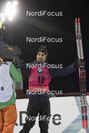 02.12.2017, Oestersund, Sweden, (SWE): Martin Fourcade (FRA) - IBU world cup biathlon, sprint men, Oestersund (SWE). www.nordicfocus.com. © Manzoni/NordicFocus. Every downloaded picture is fee-liable.