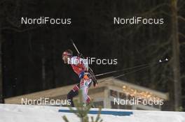 02.12.2017, Oestersund, Sweden, (SWE): Simon Eder (AUT) - IBU world cup biathlon, sprint men, Oestersund (SWE). www.nordicfocus.com. © Manzoni/NordicFocus. Every downloaded picture is fee-liable.