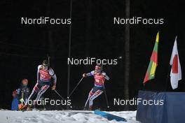02.12.2017, Oestersund, Sweden, (SWE): Julian Eberhard (AUT), Simon Eder (AUT), (l-r) - IBU world cup biathlon, sprint men, Oestersund (SWE). www.nordicfocus.com. © Manzoni/NordicFocus. Every downloaded picture is fee-liable.