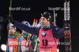 02.12.2017, Oestersund, Sweden, (SWE): Martin Fourcade (FRA) - IBU world cup biathlon, sprint men, Oestersund (SWE). www.nordicfocus.com. © Tumashov/NordicFocus. Every downloaded picture is fee-liable.