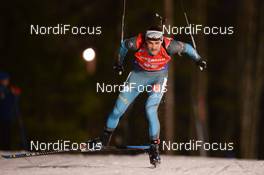 02.12.2017, Oestersund, Sweden, (SWE): Simon Desthieux (FRA) - IBU world cup biathlon, sprint men, Oestersund (SWE). www.nordicfocus.com. © Tumashov/NordicFocus. Every downloaded picture is fee-liable.