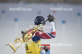 02.12.2017, Oestersund, Sweden, (SWE): Johannes Thingnes Boe (NOR) - IBU world cup biathlon, sprint men, Oestersund (SWE). www.nordicfocus.com. © Manzoni/NordicFocus. Every downloaded picture is fee-liable.