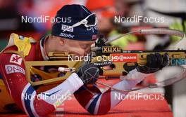 02.12.2017, Oestersund, Sweden, (SWE): Johannes Thingnes Boe (NOR) - IBU world cup biathlon, sprint men, Oestersund (SWE). www.nordicfocus.com. © Tumashov/NordicFocus. Every downloaded picture is fee-liable.