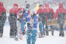 09.12.2017, Hochfilzen, Austria (AUT): Jean Guillaume Beatrix (FRA) -  IBU world cup biathlon, pursuit men, Hochfilzen (AUT). www.nordicfocus.com. © Manzoni/NordicFocus. Every downloaded picture is fee-liable.